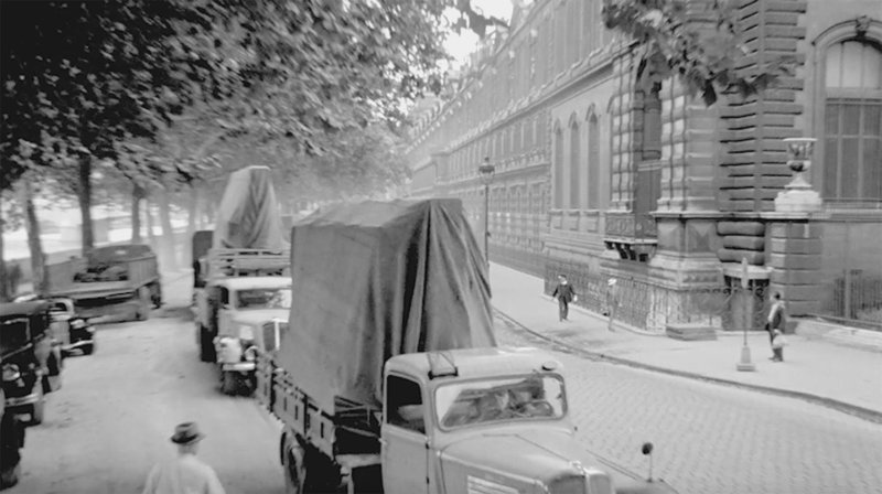 Die Franzosen transportieren zigtausend Kunstwerke aus den Schlössern und Museen in Verstecke, um diese vor dem Zugriff der Nazis zu schützen. – Bild: ZDF und ADL TV./​ADL TV