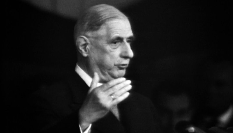 De Gaulle während einer Rede in Ludwigsburg, 1962. – Bild: SWR De Gaulle während einer Rede in Ludwigsburg, 1962. – Bild: SWR