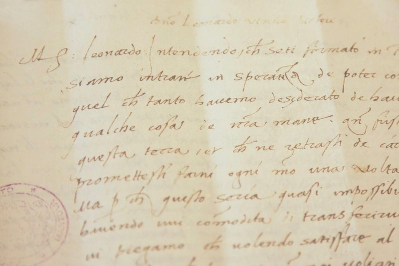 Sternstunde Kunst: Leonardo da Vinci und das Gemälde der Isabella d’Este Isabella d’Este verlangt in einem Brief an Leonardo ihr Porträt in Öl SRF/​Berthoud Medi GmbH – Bild: SRF1