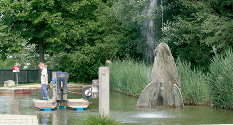 Wasserspielplatz. – Bild: ORF Wasserspielplatz. – Bild: ORF