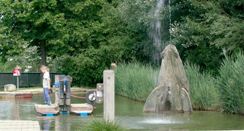 Wasserspielplatz. – Bild: ORF