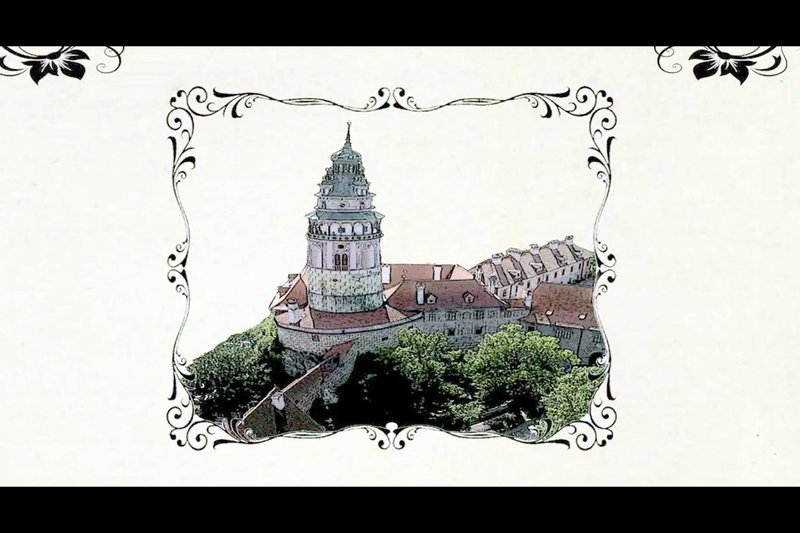Schloss Krumau, tschechisch Cesky Krumlov, ist das Wahrzeichen der gleichnamigen Kleinstadt im historischen Böhmen. – Bild: ARTE France 
