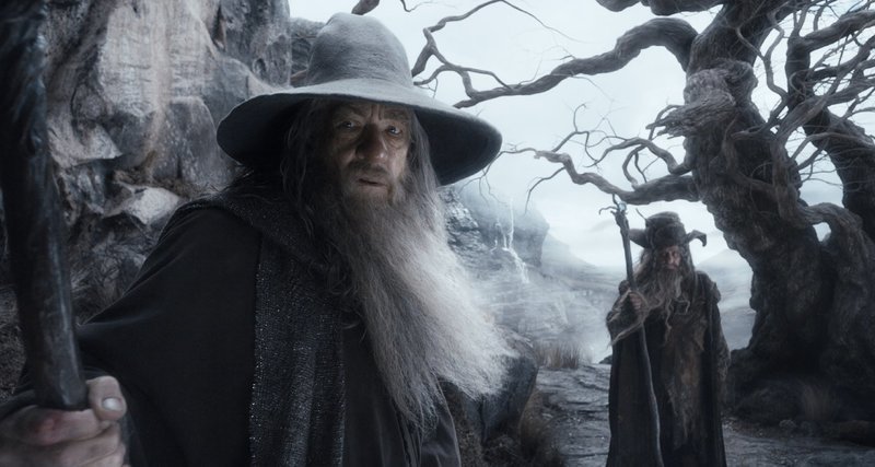 L-R: Gandalf (Ian McKellen) und Radagast (Sylvester McCoy) – Bild: 3+