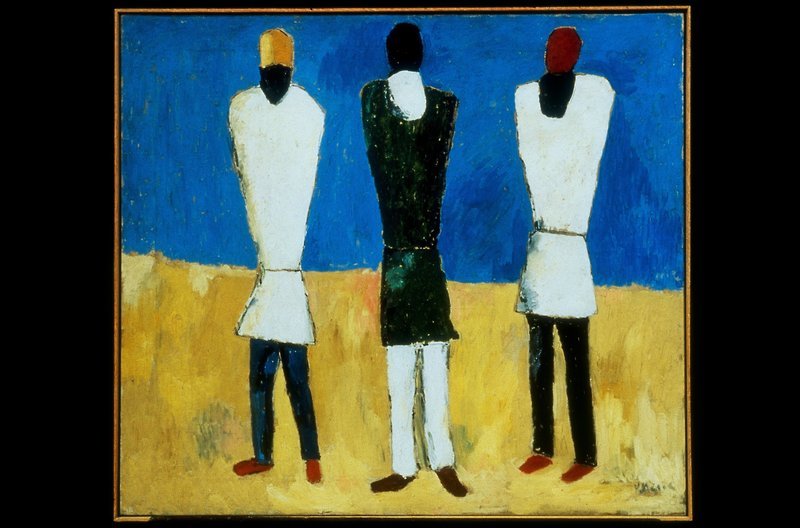 Kasimir Malewitsch, „Peasants“, 1928–1932, Galleria Civica d’Arte Moderna e Contemporanea, Turin – Bild: arte