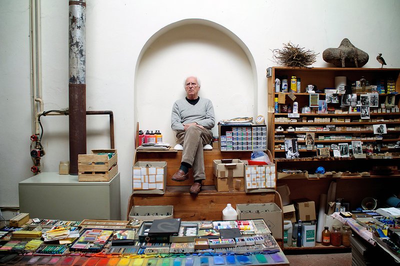 Der Maler Gérard Fromanger in seinem Pariser Atelier – Bild: ARTE France / © Daniel Ablin Der Maler Gérard Fromanger in seinem Pariser Atelier – Bild: ARTE France / © Daniel Ablin