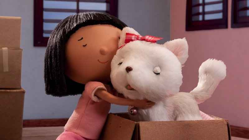 Sofia und ihr Husky-Welpe Bell ziehen zu Andrew und Jingle in die Nachbarschaft. – Bild: KiKA/2011 Hallmark Licensing, Inc. Sofia und ihr Husky-Welpe Bell ziehen zu Andrew und Jingle in die Nachbarschaft. – Bild: KiKA/2011 Hallmark Licensing, Inc.