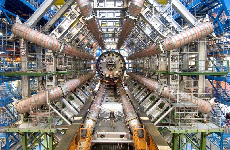 Der ATLAS Calorimeter – Bild: GEO Television Der ATLAS Calorimeter – Bild: GEO Television