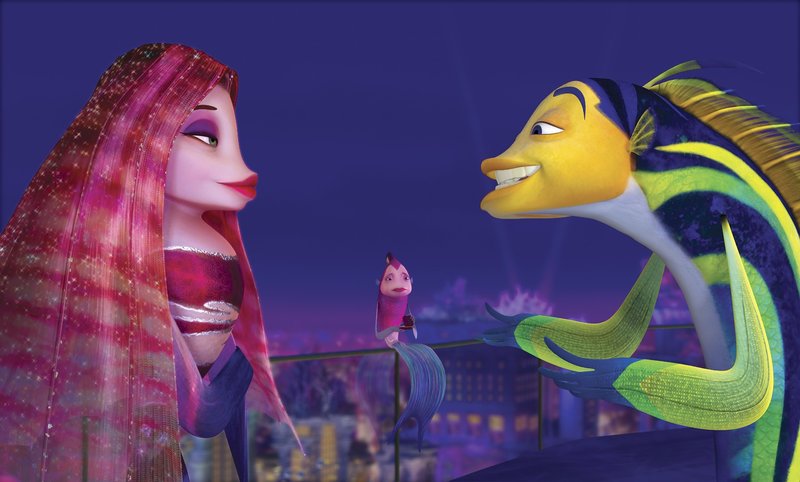 Während Oscar (r.) die Annehmlichkeiten seines Stardaseins, inklusive der Bekanntschaft mit der attraktiven Rotfeuerfischdame Lola (l.), genießt, bereitet die Hai-Mafia einen Gegenschlag vor ... – Bild: United International Pictures Lizenzbild frei Während Oscar (r.) die Annehmlichkeiten seines Stardaseins, inklusive der Bekanntschaft mit der attraktiven Rotfeuerfischdame Lola (l.), genießt, bereitet die Hai-Mafia einen Gegenschlag vor ... – Bild: United International Pictures Lizenzbild frei