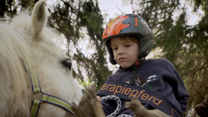 Therapiestunde mit einem autistischen Jungen – Bild: HR /​ © HR