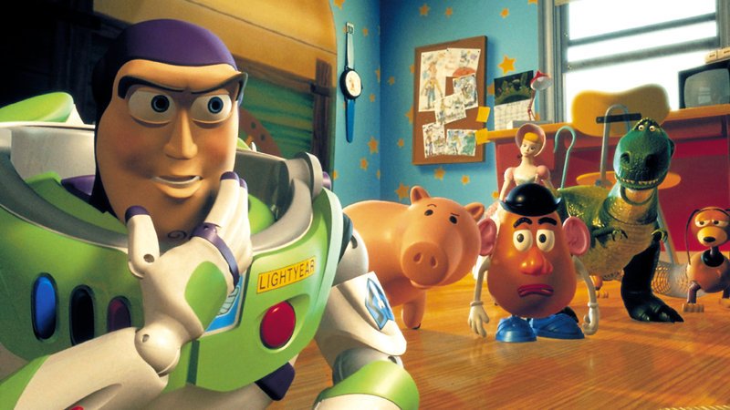 Buzz Lightyear (li.) und die anderen Spielzeuge wollen Woody zurückholen – Bild: RTL Zwei