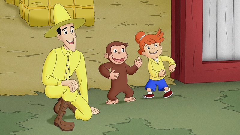 Coco Der Neugierige Affe S08e02 Das Affenbadoline Ding Bei Den Clowns Monkey Hoedown Curious George Clowns Around Fernsehserien De