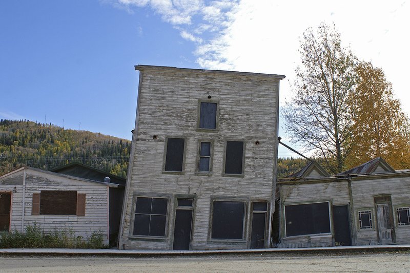 Leerstehende Häuser in Dawson City. – Bild: HR/Gerhard Amm Leerstehende Häuser in Dawson City. – Bild: HR/Gerhard Amm