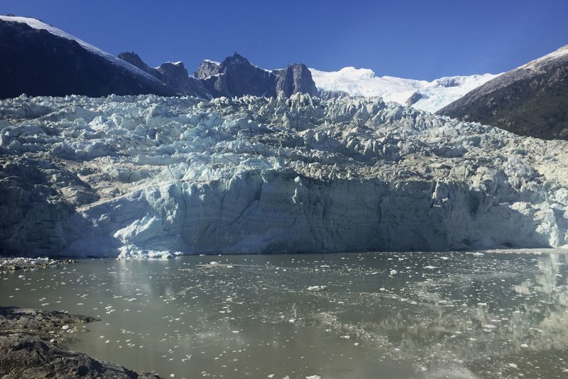 Blick auf den Pia-Gletscher. – Bild: HR/​Monika Birk