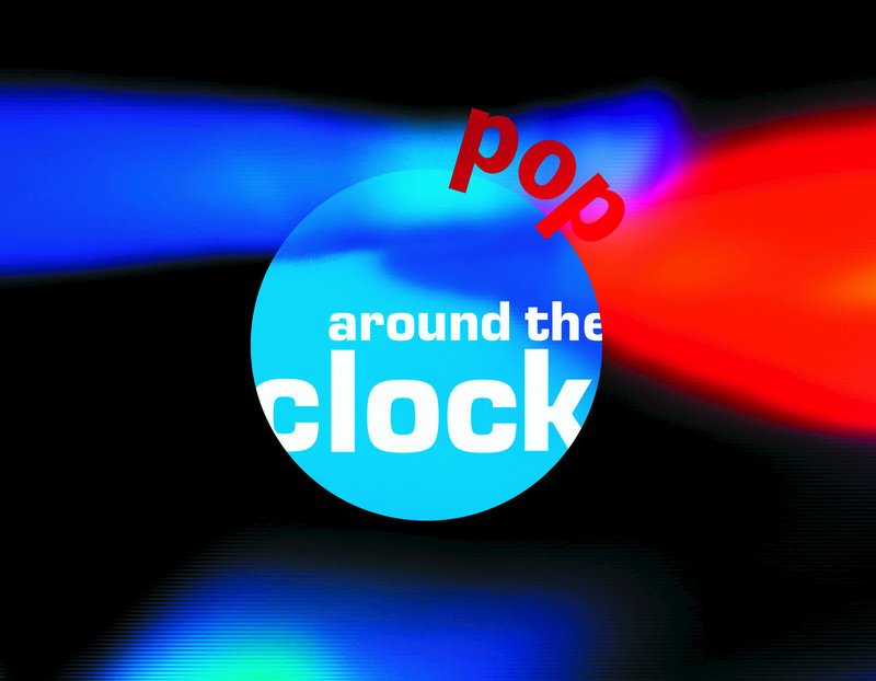 Logo der 3sat-Sendung „pop around the clock“. – Bild: ZDF und GF-Design Logo der 3sat-Sendung „pop around the clock“. – Bild: ZDF und GF-Design