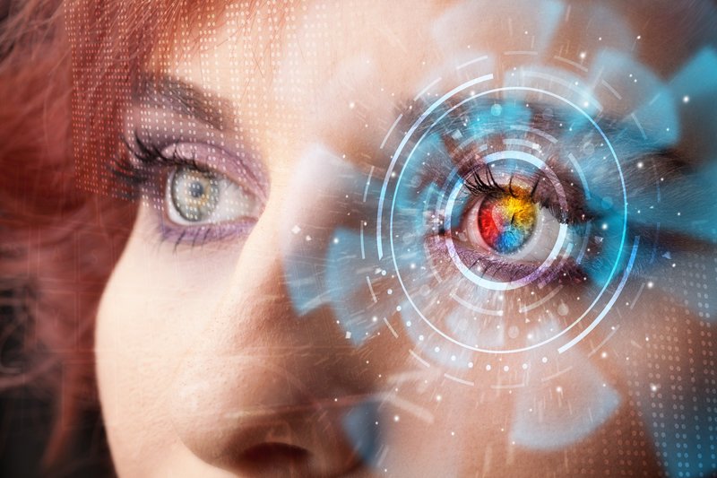 Future woman with cyber technology eye panel concept – Bild: https:/​/​pl.depositphotos.com
