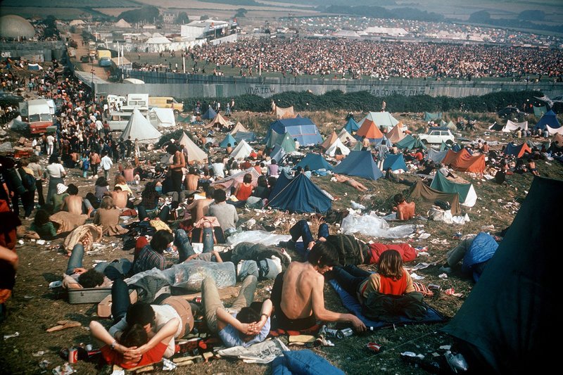 Obwohl bereits 1968 ins Leben gerufen, ist das Isle of Wight Festival 1970 wohl die bekannteste Ausgabe der frühen Jahre. Es gilt als das europäische Woodstock. – Bild: WDR 