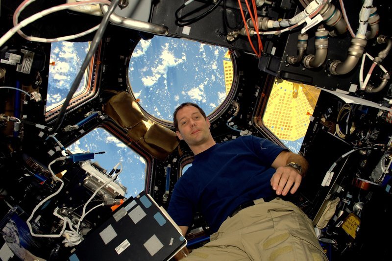 Thomas Pesquet à bord de l’ISS (Station Spatiale Internationale) – Bild: ESA-NASA