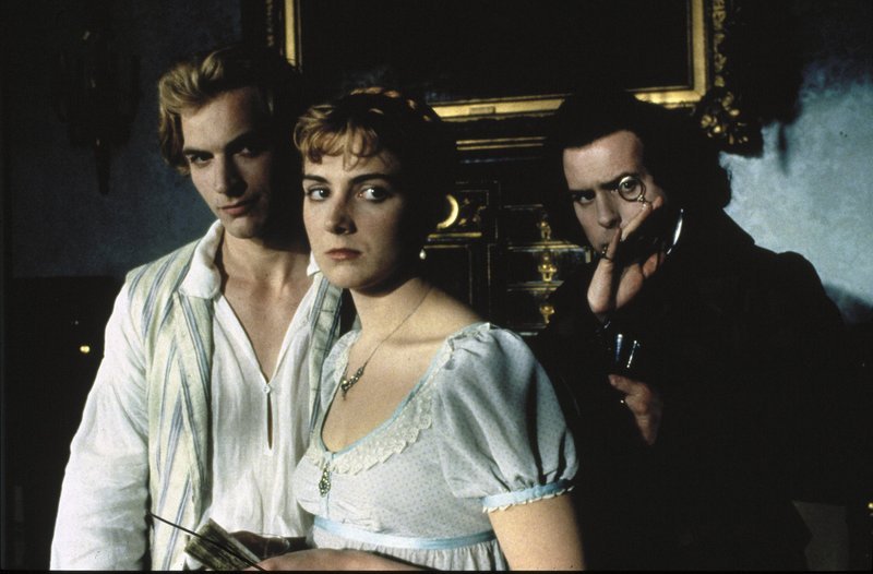 (v.l.n.r.) Shelley (Julian Sands); Mary (Natasha Richardson); Dr. Polidori (Timothy Spall) – Bild: 1987 Orion Pictures Corporation. All Rights Reserved. Lizenzbild frei