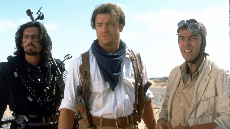 Ardeth Bay (Oded Fehr, li.), Rick (Brendan Fraser, Mitte) und Jonathan (John Hannah, re.) – Bild: RTL Zwei Ardeth Bay (Oded Fehr, li.), Rick (Brendan Fraser, Mitte) und Jonathan (John Hannah, re.) – Bild: RTL Zwei
