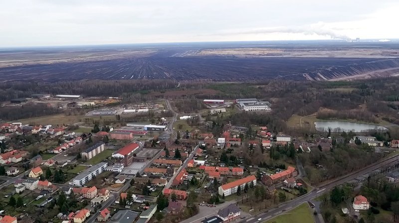Die Lausitz von oben – Welzow. – Bild: rbb/Anke Blumenthal Die Lausitz von oben – Welzow. – Bild: rbb/Anke Blumenthal