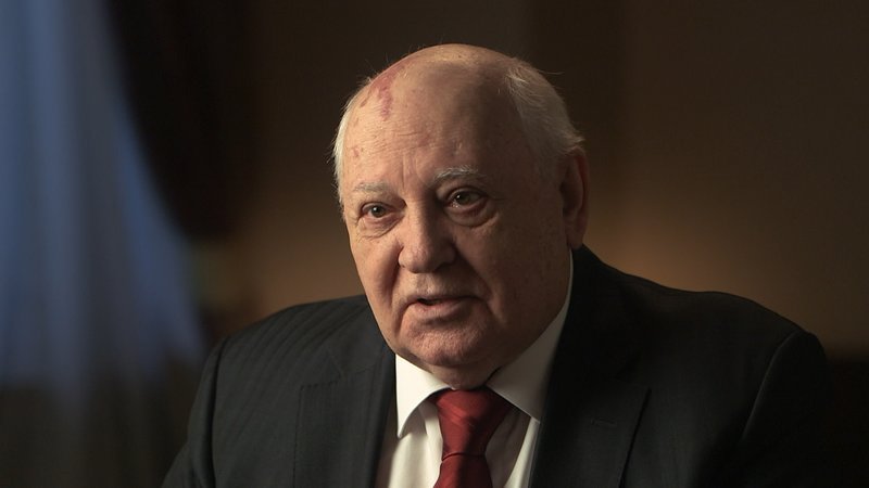 Michail Gorbatschow beim ZDF-Interview Ende 2015 in Moskau. – Bild: ZDF und Dmitri Rudakow