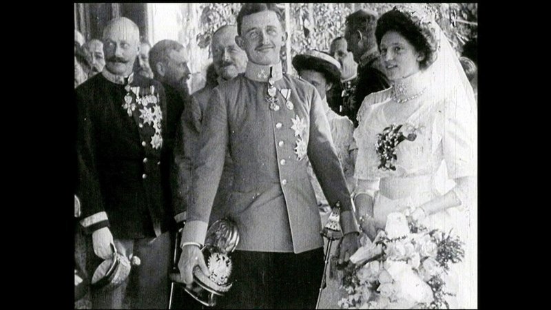 Hochzeit von Zita und Karl.   – Bild: ORF