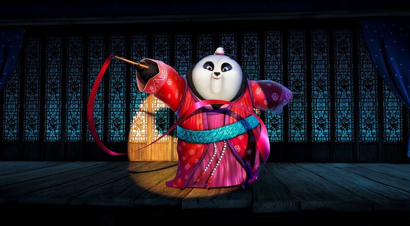 Mei Mei (voiced by Rebel Wilson) performing a ribbon dance in DreamWorks Animation’s KUNG FU PANDA 3. – Bild: 2016 Twentieth Century Fox Home Entertainment