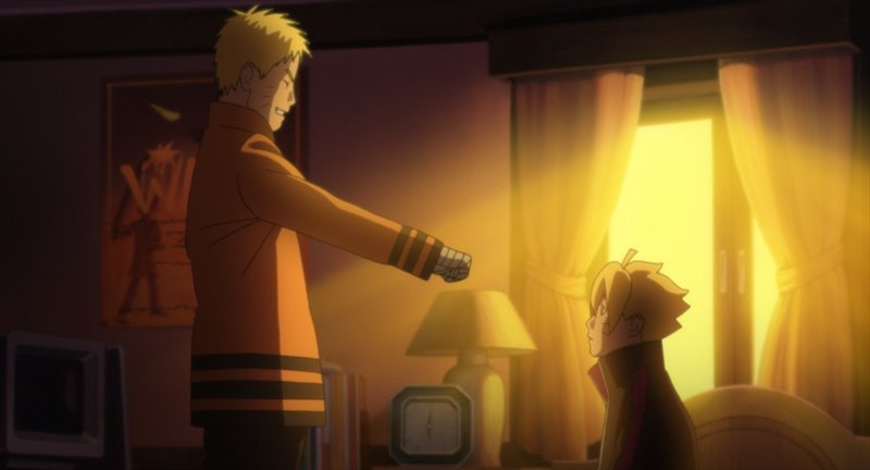 Nachdem Boruto (r.) sich einmal mehr von seinem Vater Naruto (l.) vernachlässigt fühlt, sucht er dessen ehemaligen Kontrahenten Uchiha Sasuke auf, um mit ihm für die bevorstehenden Chunin-Prüfung zu trainieren. Doch ob das wirklich eine gute Idee ist? – Bild: 2002 MASASHI KISHIMOTO /2007 Shippuden © NMP 2015 Lizenzbild frei Nachdem Boruto (r.) sich einmal mehr von seinem Vater Naruto (l.) vernachlässigt fühlt, sucht er dessen ehemaligen Kontrahenten Uchiha Sasuke auf, um mit ihm für die bevorstehenden Chunin-Prüfung zu trainieren. Doch ob das wirklich eine gute Idee ist? – Bild: 2002 MASASHI KISHIMOTO /2007 Shippuden © NMP 2015 Lizenzbild frei