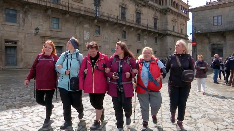 Auf Pilgerwanderung trotz Übergewicht. – Bild: HR