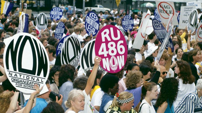 Demonstration für die Abtreibungspille RU-486 in den USA – Bild: ARTE France