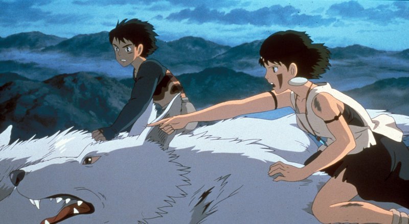 Krieger Ashitaka und Prinzessin Mononoke kämpfen gemeinsam gegen die böse Eboshi. – Bild: Kabel Eins Classics