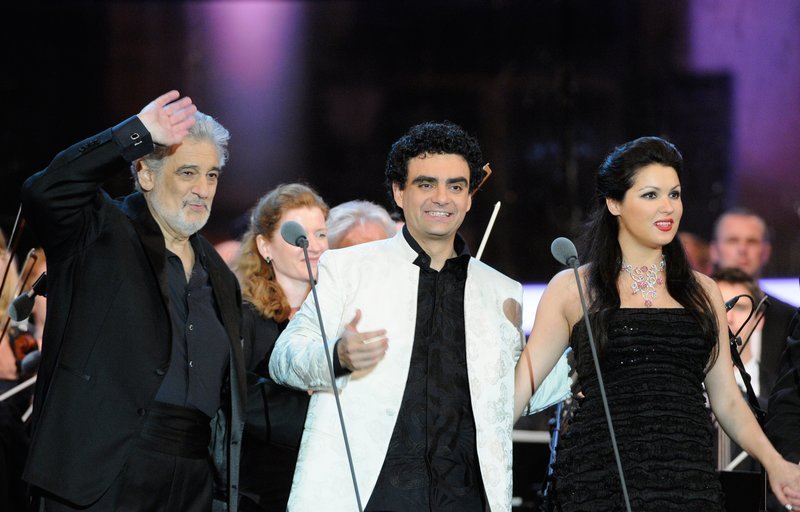 Placido Domingo, Rolando Villazon, Anna Netrebko. – Bild: ORF