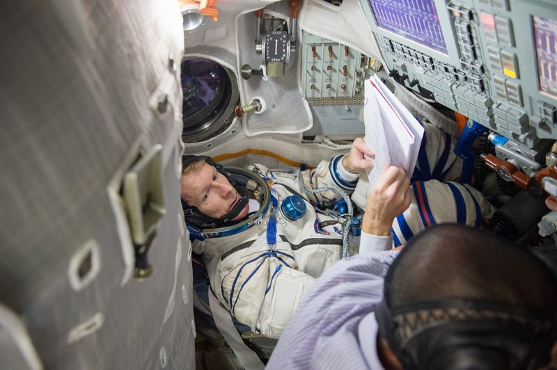 Tim Peake am Johnson Space Center. – Bild: Geo Television / BBC 2015 Tim Peake am Johnson Space Center. – Bild: Geo Television / BBC 2015