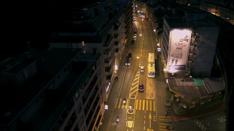 Baselstrasse bei Nacht – Bild: ZDF und SRF