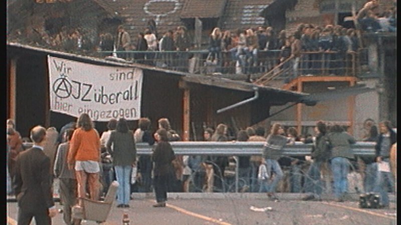AJZ Zürich März 1981. – Bild: ZDF und SRF.