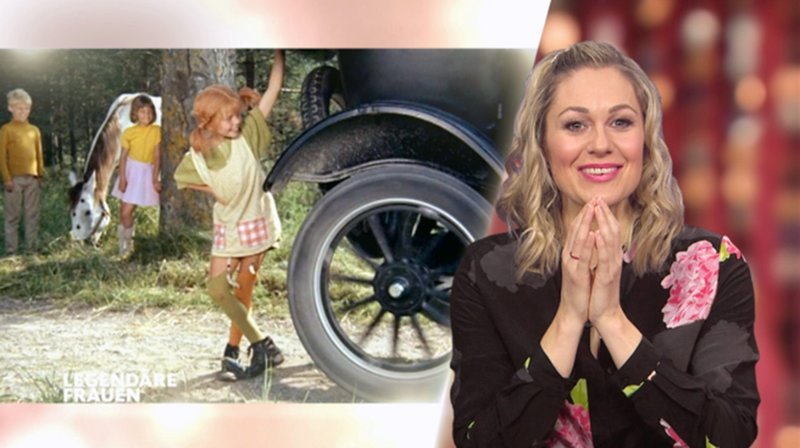 Legendäre Frauen bewegen die Welt. Sie folgen bedingungslos ihrem Herzen, überwinden Hürden und schaffen dabei das scheinbar Unmögliche. Dafür feiern wir sie! Marlene Dietrich und Hildegard Knef, Audrey Hepburn und Madonna. Mit Steffi Graf geraten wir ins Tennisfieber und erleben die rebellische Kraft der Marie Curie. Wir reisen mit Clärenore Stinnes im Auto um die Welt und erfahren, gegen welche Widerstände Beate Uhse die Lust salonfähig gemacht hat. Inspirierende Geschichten, die zeigen: Mutig zu sein lohnt sich!
Von Ruth Moschner erfahren wir, wieviel Power in Pippi Langstrumpf bis heute steckt. – Bild: WDR