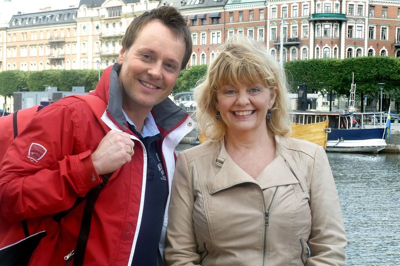 Stefan Pinnow trifft „Pippi-Langstrumpf“-Darstellerin Inger Nielsson in Stockholm. – Bild: ZDF und WDR/​Frank Dunski