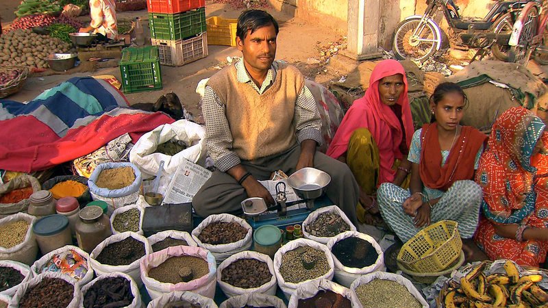 Gewürzmarkt in Jaipur, Indien – Bild: hr-fernsehen