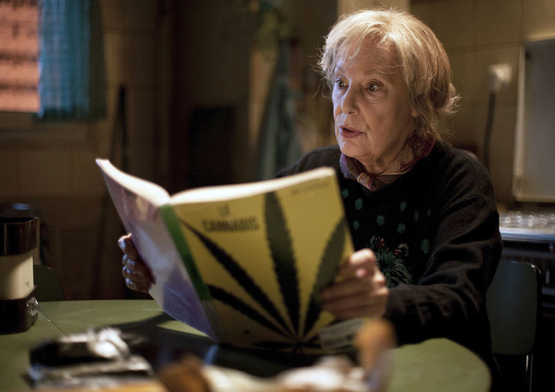 Die rüstige Seniorin Paulette (Bernadette Lafont) macht sich mit den Finessen das Hanfanbaus vertraut. – Bild: ARD Degeto/BR/ARD Degeto/Légende Films Die rüstige Seniorin Paulette (Bernadette Lafont) macht sich mit den Finessen das Hanfanbaus vertraut. – Bild: ARD Degeto/BR/ARD Degeto/Légende Films