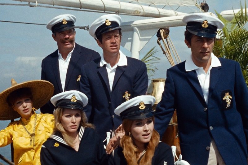 Maria Pacôme (Suzy), Jess Hahn (Cornelius), Ursula Andress (Alexandrine Pinardel), Jean-Paul Belmondo (Arthur Lempereur), Valérie Lagrange (Alice Ponchabert) et Jean Rochefort (Léon). – Bild: mdr Maria Pacôme (Suzy), Jess Hahn (Cornelius), Ursula Andress (Alexandrine Pinardel), Jean-Paul Belmondo (Arthur Lempereur), Valérie Lagrange (Alice Ponchabert) et Jean Rochefort (Léon). – Bild: mdr