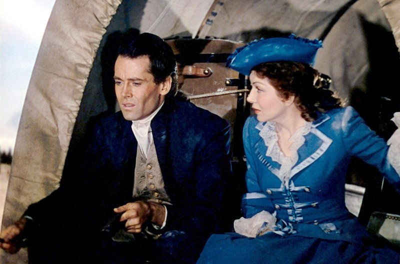 Die Eheleute Gil (Henry Fonda) und Lana (Claudette Colbert) suchen ihr Glück als Siedler im Westen. – Bild: Twentieth Century Fox