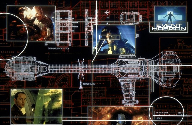 Dank des genialen Gravitationsantriebs soll das Raumschiff Event Horizon in Sekundenbruchteilen von einem Ende des Universums ans andere reisen. – Bild: Paramount Pictures Lizenzbild frei Dank des genialen Gravitationsantriebs soll das Raumschiff Event Horizon in Sekundenbruchteilen von einem Ende des Universums ans andere reisen. – Bild: Paramount Pictures Lizenzbild frei