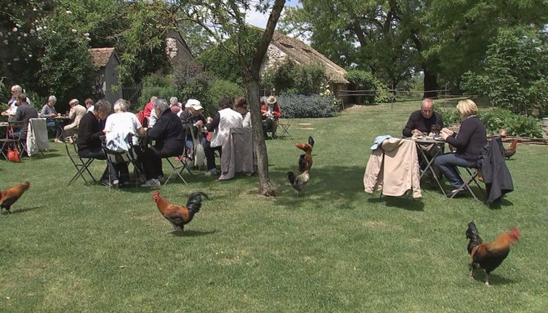 Der Garten von Roquelin ist ein privater Rosengarten in der Nähe von Orléans, der für die Öffentlichkeit zugänglich ist. Inhaber ist der Rosenzüchter Stéphane Chassine. Nach einem Rundgang durch den acht Hektar großen Garten gibt es für die Gäste ein Picknick. – Bild: HR Der Garten von Roquelin ist ein privater Rosengarten in der Nähe von Orléans, der für die Öffentlichkeit zugänglich ist. Inhaber ist der Rosenzüchter Stéphane Chassine. Nach einem Rundgang durch den acht Hektar großen Garten gibt es für die Gäste ein Picknick. – Bild: HR