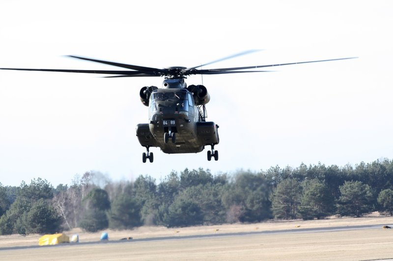 CH-53 G im Einsatz. – Bild: n-tv
