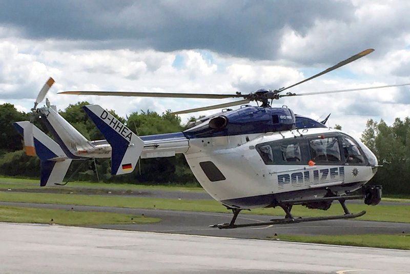 Hubschrauber der Polizeifliegerstaffel Egelsbach. – Bild: HR