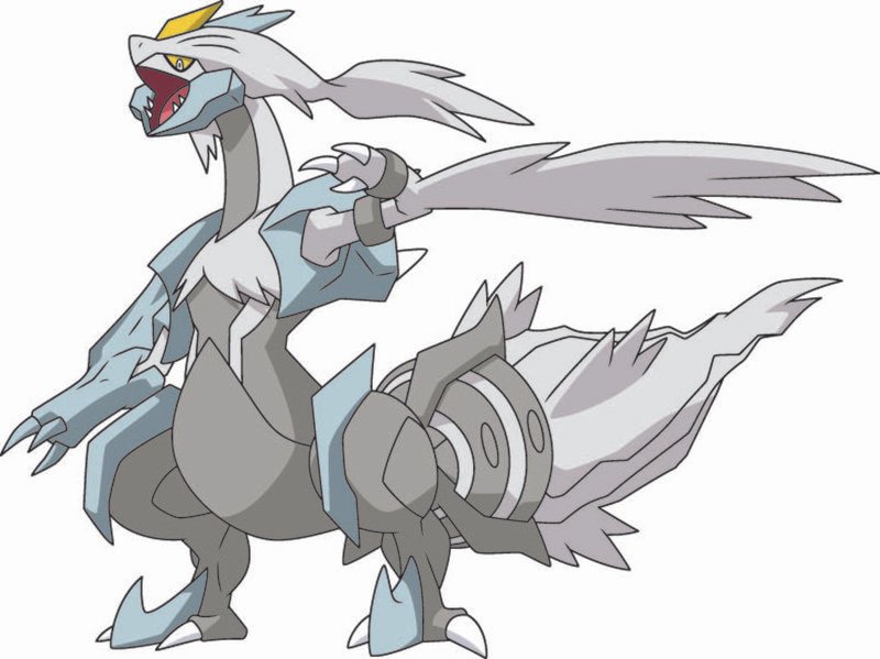 Als weißes Kyurem kann das Pokémon seine Gegner einfrieren und verhindert so ein Einmischen der „Ritter der Redlichkeit“ in einen wichtigen Kampf … – Bild: ProSieben MAXX