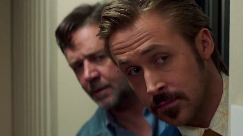 from left Jackson Healy (Russell Crowe), from right Holland March (Ryan Gosling) – Bild: Film 1 Action