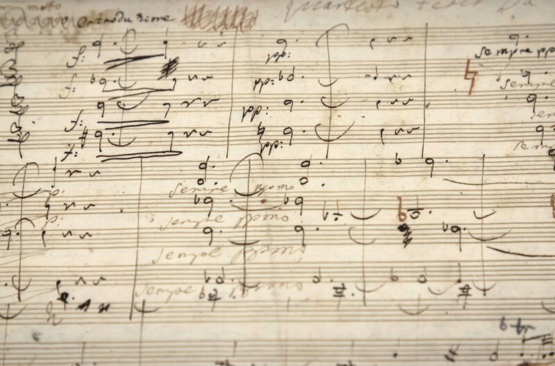 Originalpartitur von Beethovens Klaviersonate Nr. 23 in f-Moll mit dem Beinamen „Appassionata“ – Bild: arte
