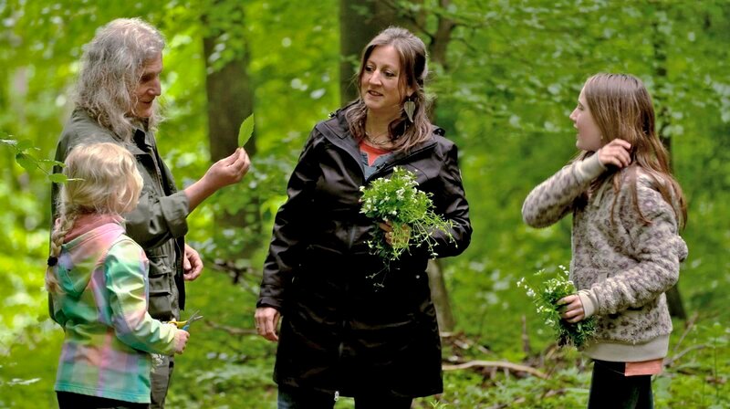 Förster Bodo Marschall geht mit seiner Familie im Wald auf Kräutersuche – Bild: phoenix/ZDF/Kelvinfilm GmbH/Frank Sc Förster Bodo Marschall geht mit seiner Familie im Wald auf Kräutersuche – Bild: phoenix/ZDF/Kelvinfilm GmbH/Frank Sc