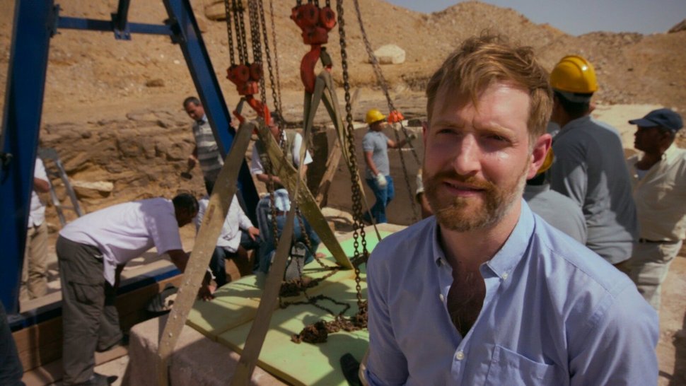 In der kargen Wüste Nord-Ägyptens entdeckte ein Forschungsteam eine Pyramide mit einer versiegelten Grabkammer. Wenn Archäologen sie öffnen, kommt ein antiker Tatort zum Vorschein. Die Verwendung des sendungsbezogenen Materials ist nur mit dem Hinweis und Verlinkung auf TVNOW gestattet. – Bild: TVNOW
